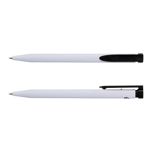 Recycled ABS Plastic Pens White Black